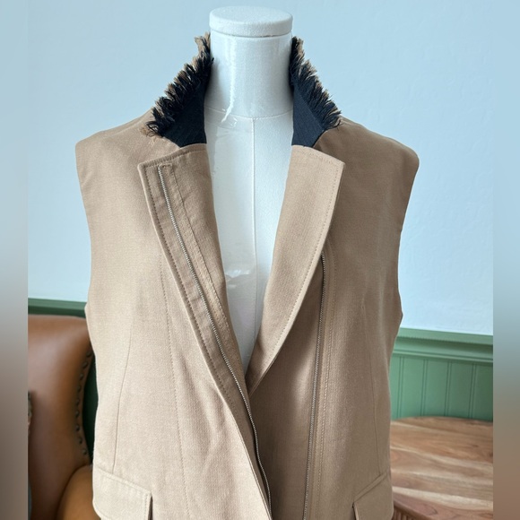 3.1 Phillip Lim 100% Wool Vest Brown Size US S/P EUC - Picture 12 of 15